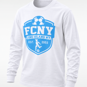 Academy Long Sleeve White Cotton T Practice Shirt